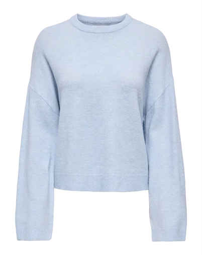 Only - ONLSimoni O-Neck Pullover Strik - Cashmere Blue